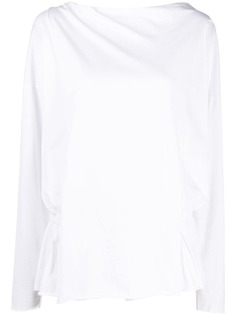 MM6 Maison Margiela блузка с драпировкой