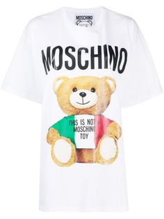Moschino футболка Teddy Bear с логотипом