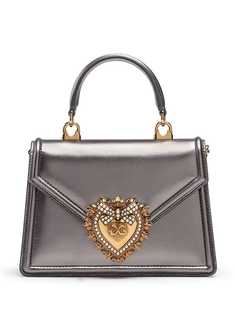 Dolce & Gabbana сумка через плечо Devotion с эффектом металлик