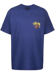 Stussy футболка с графичным принтом