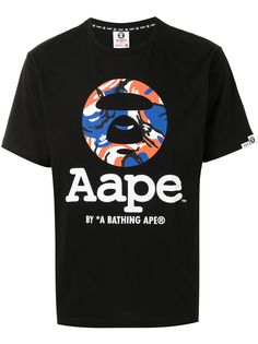 AAPE BY *A BATHING APE® футболка с графичным принтом и логотипом