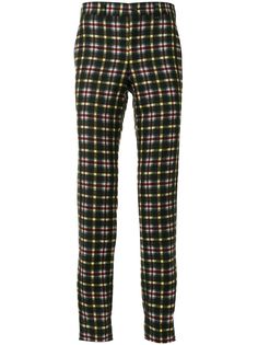 Comme Des Garçons Homme Plus клетчатые брюки кроя слим