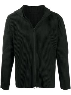Homme Plissé Issey Miyake легкая куртка в рубчик