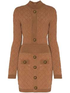Balmain трикотажное платье мини