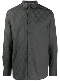 Armani Exchange рубашка в тонкую полоску