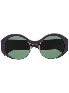 Marni Eyewear затемненные солнцезащитные очки в круглой оправе