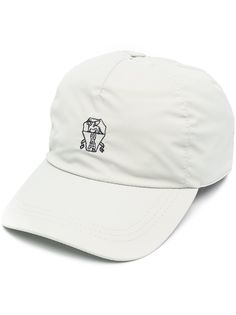 Brunello Cucinelli бейсболка с вышитым логотипом