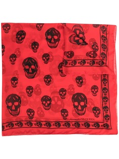 Alexander McQueen шарф с принтом Skull