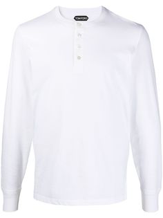 Tom Ford футболка на пуговицах с длинными рукавами