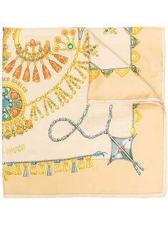 Hermès платок 2000-х годов с принтом