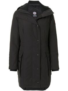 Canada Goose парка с капюшоном и нашивкой-логотипом