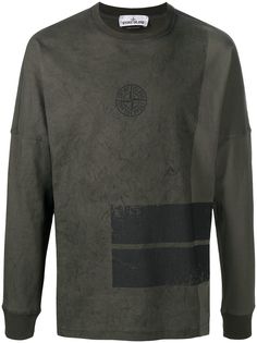 Stone Island топ с длинными рукавами и логотипом