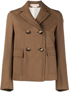 Marni короткое двубортное пальто