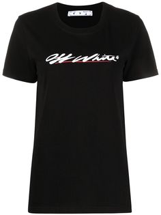 Off-White футболка с логотипом