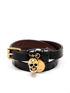 Alexander McQueen браслет с декором Skull