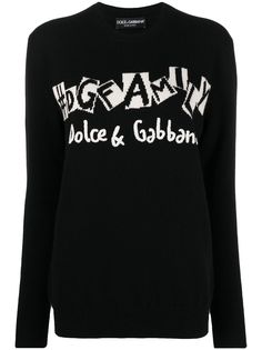 Dolce & Gabbana джемпер с вышитым логотипом