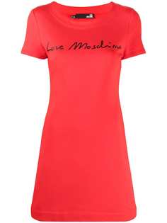 Love Moschino платье-футболка с логотипом