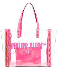 Philipp Plein прозрачная сумка-тоут с шипами