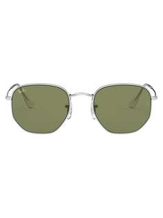Ray-Ban солнцезащитные очки в геометричной оправе