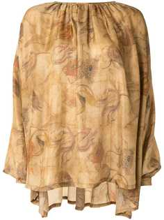 Uma Wang блузка с цветочным принтом