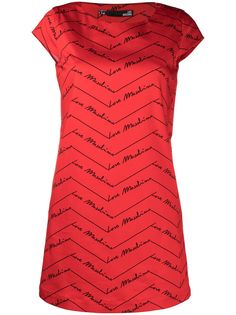Love Moschino платье-трапеция с логотипом