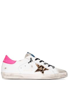 Golden Goose кеды Superstar с леопардовым принтом