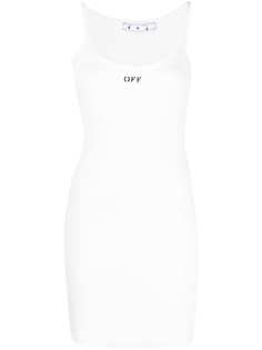 Off-White платье с логотипом