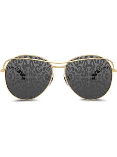 Dolce & Gabbana Eyewear солнцезащитные очки с леопардовым принтом