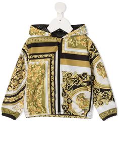 Young Versace куртка с капюшоном и принтом Barocco