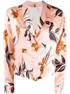 Marni рубашка с цветочным принтом
