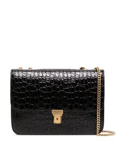 Saint Laurent сумка на плечо Tuc с тисненым узором