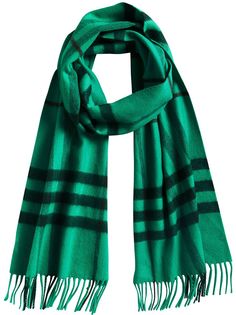 Burberry длинный шарф с узором в клетку