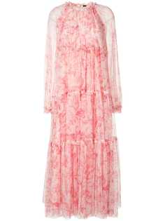 Needle & Thread ярусное платье с цветочным принтом