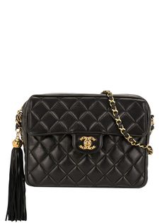 Chanel Pre-Owned стеганая сумка на плечо 1992-го года с кисточкой