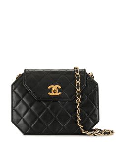 Chanel Pre-Owned стеганая сумка на плечо 1990-х годов