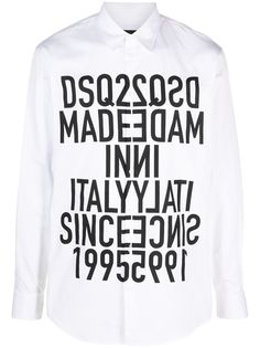 Dsquared2 рубашка с надписью