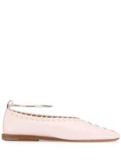 Jil Sander балетки с браслетом на щиколотке