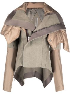 Rick Owens куртка оверсайз со вставками