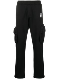 Off-White спортивные брюки с полосками