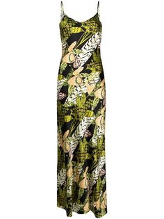 Temperley London платье-комбинация с цветочным принтом