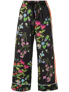 Cynthia Rowley пижамные брюки с цветочным принтом