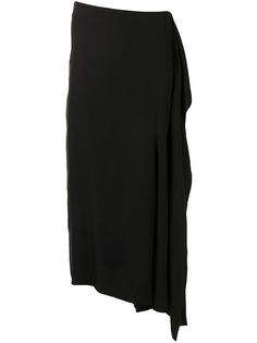 Yohji Yamamoto брюки асимметричного кроя с юбкой