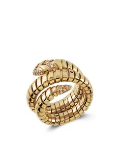 Bulgari Pre-Owned кольцо Present Day Bvlgari 1961-го года из розового золота с бриллиантами