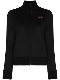 Fendi спортивная куртка на молнии с логотипом