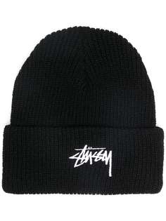 Stussy шапка бини с вышивкой