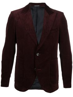 Emporio Armani бархатный однобортный пиджак