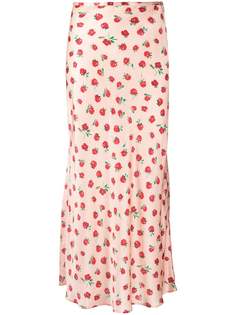 Rixo юбка макси с цветочным принтом
