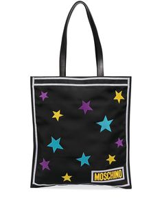 Moschino сумка-тоут с нашивками