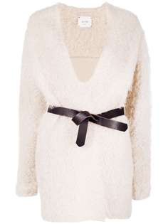 Alysi belted mohair cardigan