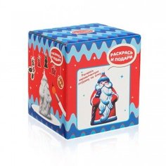 Фигура для раскрашивания из керамики "Дед Мороз. Раскрась и подари", разноцветный Бумбарам